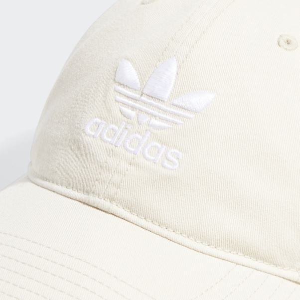 Casquette Blanche Décontractée à Bride Arrière Adidas