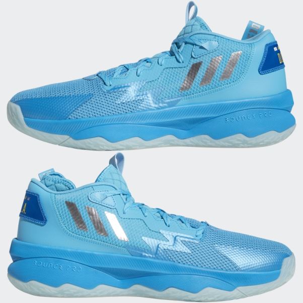 Adidas Cyan Dame 8 Chaussures