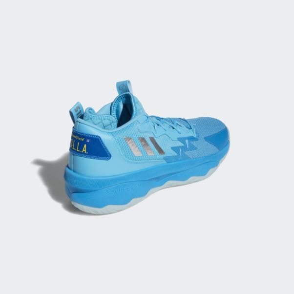 Adidas Dame 8 Chaussures De Basket Cyan
