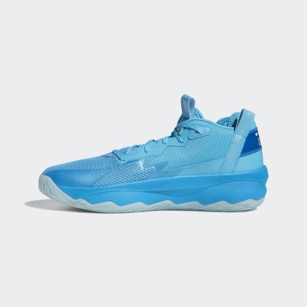 Adidas Dame 8 Chaussures De Basket Cyan