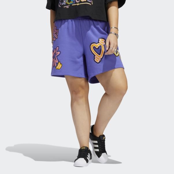 Violet Love Unites Short Ample (grande Taille) Adidas