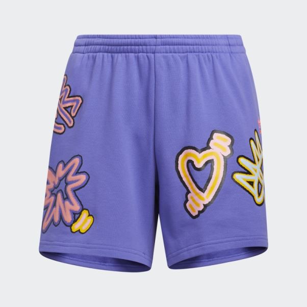 Violet Love Unites Short Ample (grande Taille) Adidas
