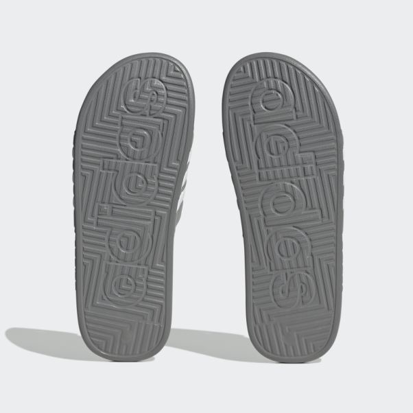 Claquettes Adissage Gris Adidas