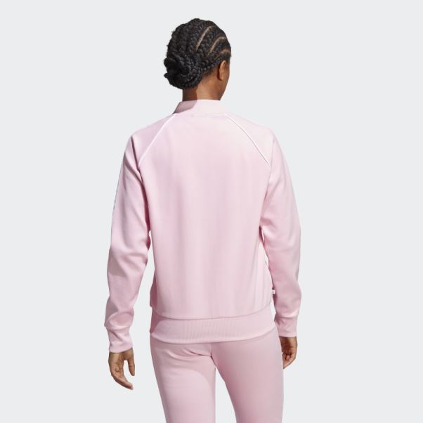 Veste De Survêtement Adidas Adicolor Classics Sst Rose True
