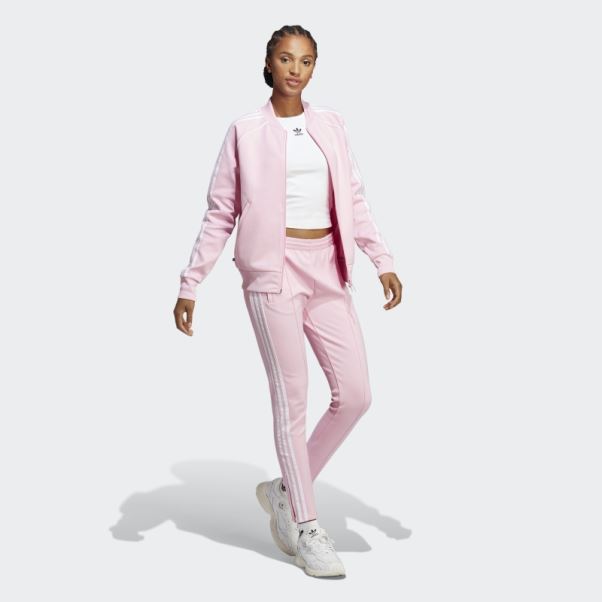 Veste De Survêtement Adidas Adicolor Classics Sst Rose True