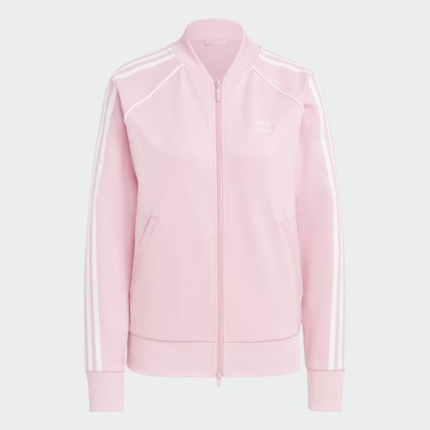 Veste De Survêtement Adidas Adicolor Classics Sst Rose True