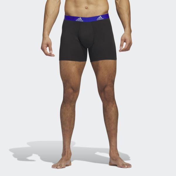 Boxer En Coton Stretch 3 Paires Noir Adidas Fashion