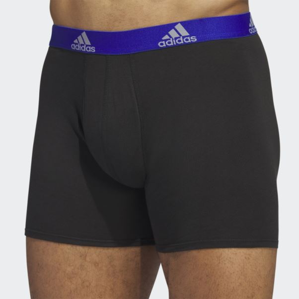 Boxer En Coton Stretch 3 Paires Noir Adidas Fashion