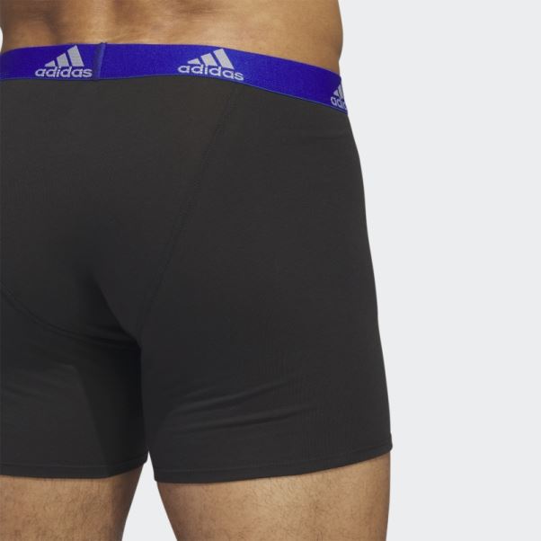 Boxer En Coton Stretch 3 Paires Noir Adidas Fashion