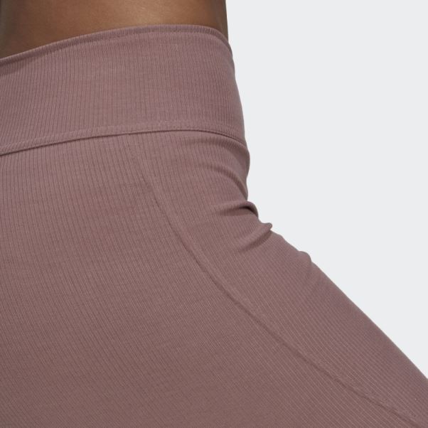 Short De Motard Côtelé Adidas Violet