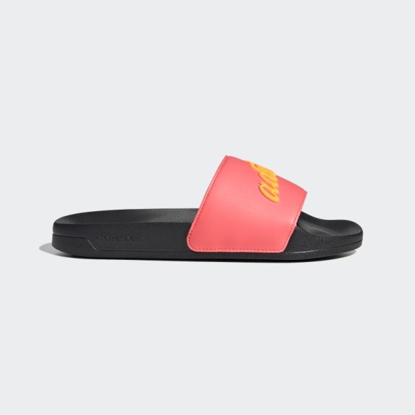 Claquettes De Douche Adidas Adilette Rouge Acide