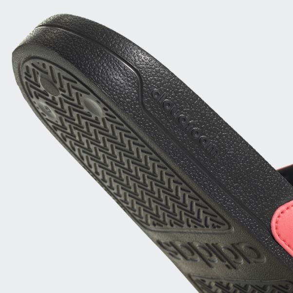 Claquettes De Douche Adidas Adilette Rouge Acide