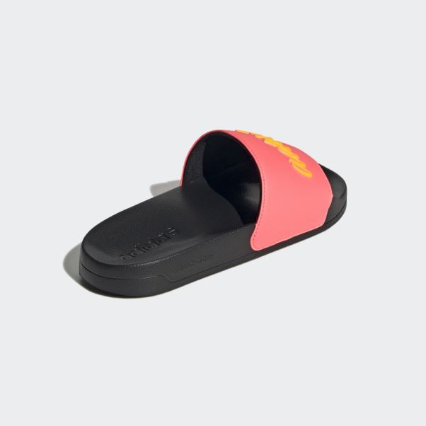 Claquettes De Douche Adidas Adilette Rouge Acide