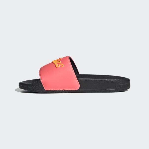 Claquettes De Douche Adidas Adilette Rouge Acide