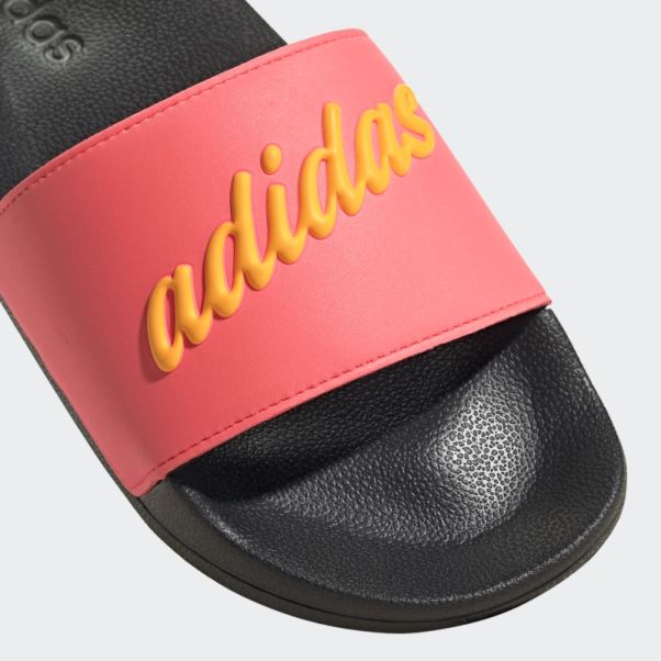 Claquettes De Douche Adidas Adilette Rouge Acide