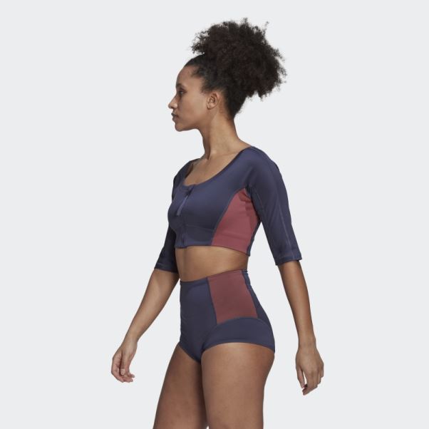 Haut De Yoga Adidas Bleu Marine