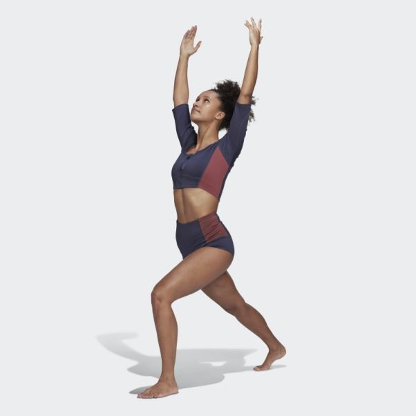 Haut De Yoga Adidas Bleu Marine