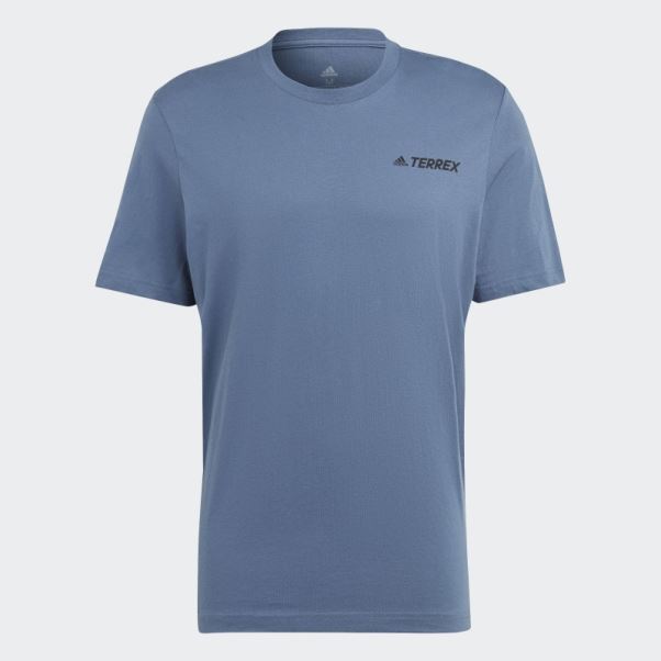 Terrex Montagne Graphique Tee Acier Adidas
