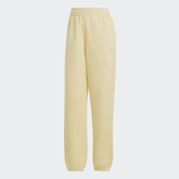 Pantalon De Jogging Adidas Essentials Jaune En Polaire