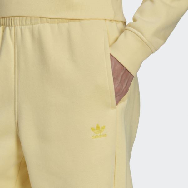 Pantalon De Jogging Adidas Essentials Jaune En Polaire