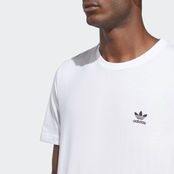 T-shirt Essentiel Trèfle élégant Adidas Blanc