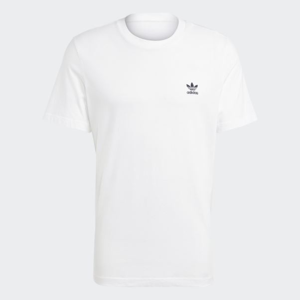 T-shirt Adidas Trèfle Essentials Blanc élégant