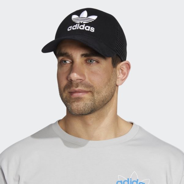 Casquette Trucker Structurée Adidas Noir