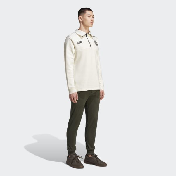 Demi-zip Adidas Bellshill Blanc