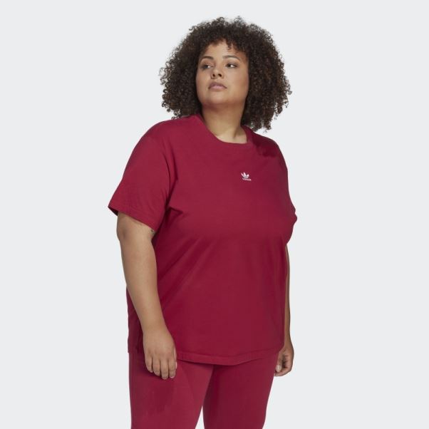 T-shirt Adidas (grande Taille) Bordeaux