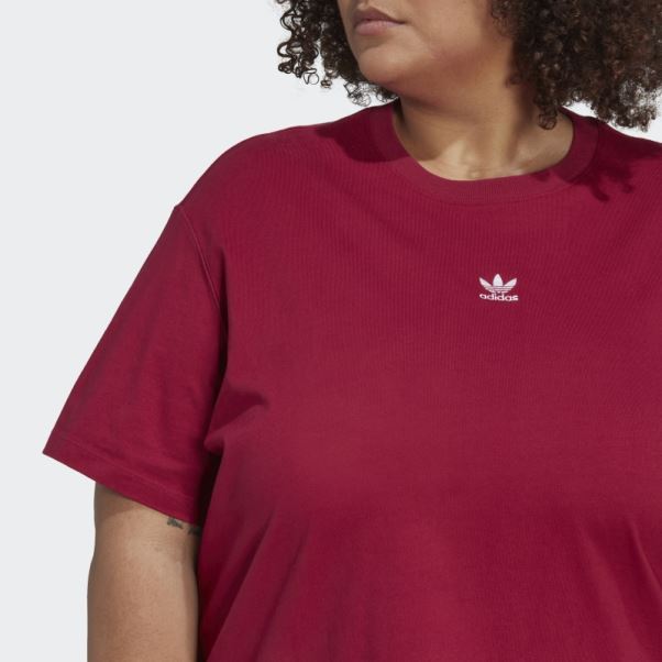 T-shirt Adidas (grande Taille) Bordeaux