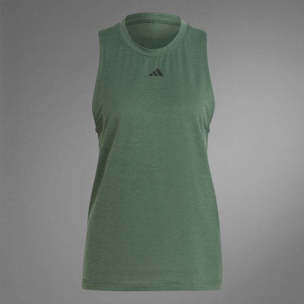 Vert Oxyde Authentique équilibre Yoga Débardeur Adidas