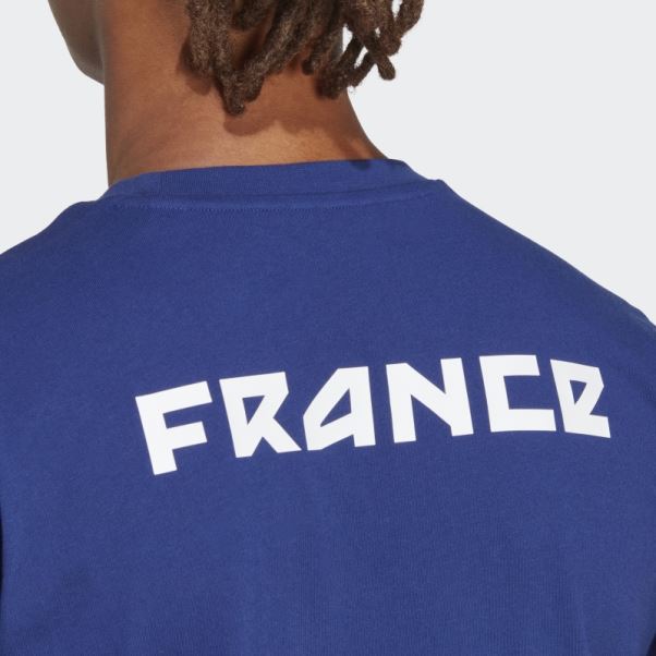T-shirt Graphique Bleu Tech Grading Victoire Adidas