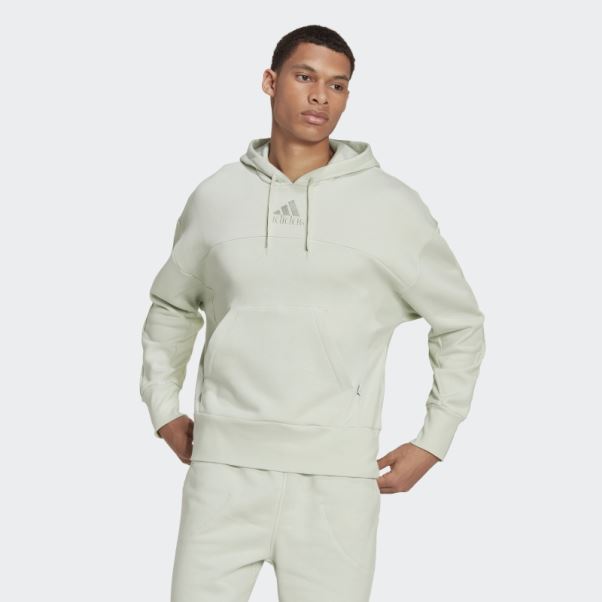 Sweat à Capuche Adidas Studio Lounge Polaire Vert