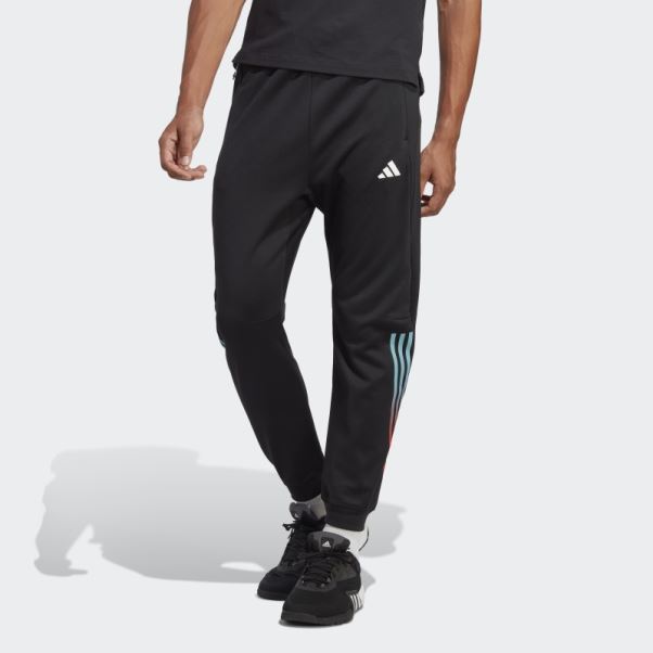 Pantalon De Survêtement Train Icon 3 Bandes Noir Adidas