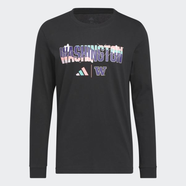 T-shirt Manches Longues Huskies Noir Adidas