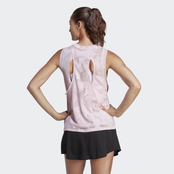 Débardeur Match De Tennis Melbourne Rose Adidas