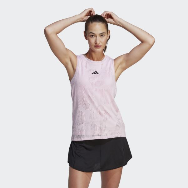 Débardeur Adidas Match De Tennis Melbourne Rose