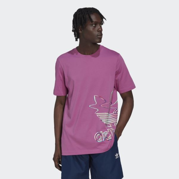 T-shirt Hyperreal Manche Courte Lilas Adidas