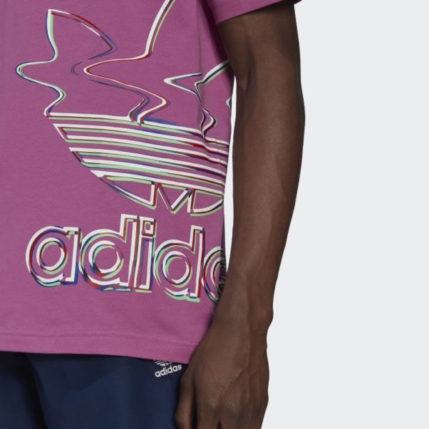 T-shirt Hyperreal Manche Courte Lilas Adidas