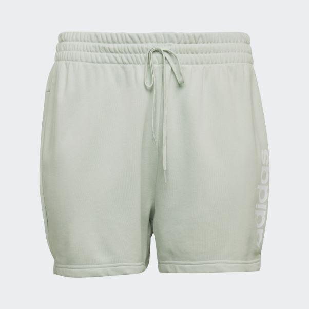 Short Slim Logo Essentials Vert (grande Taille) Adidas