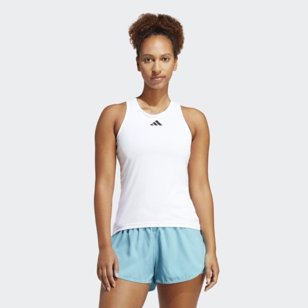 Club Tennis Débardeur Adidas Blanc