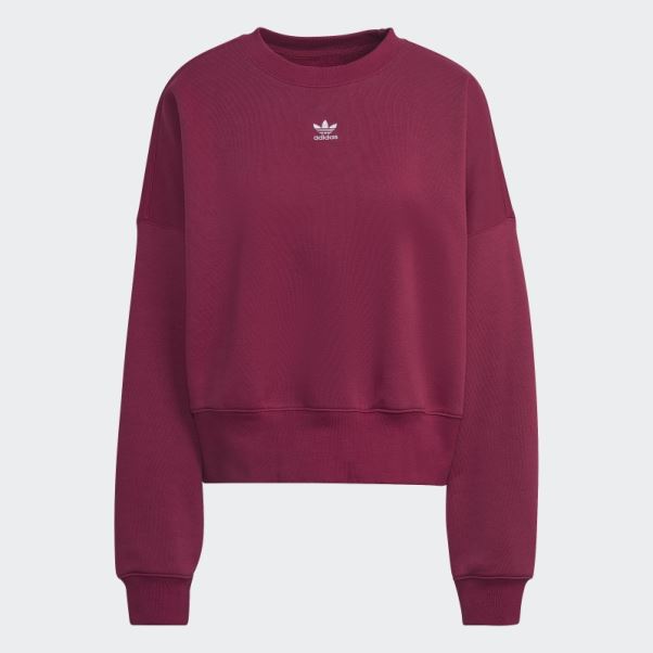 Sweat Polaire Adicolor Essentials Bordeaux Adidas
