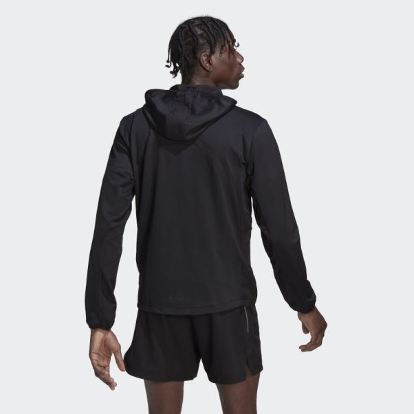Hiit Training Sweat à Capuche Zippé Noir Adidas