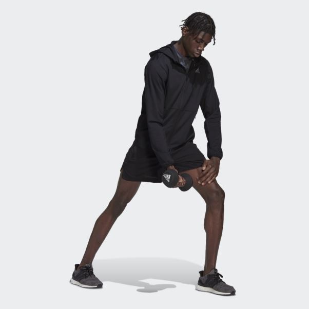 Hiit Training Sweat à Capuche Zippé Noir Adidas