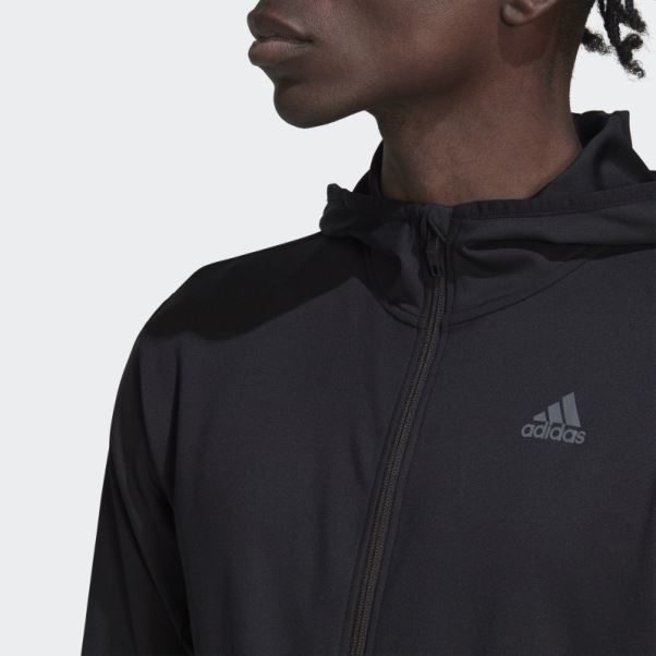 Hiit Training Sweat à Capuche Zippé Noir Adidas