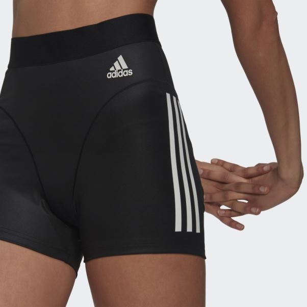 Leggings Courts Hyperglam 3 Bandes Adidas Noir