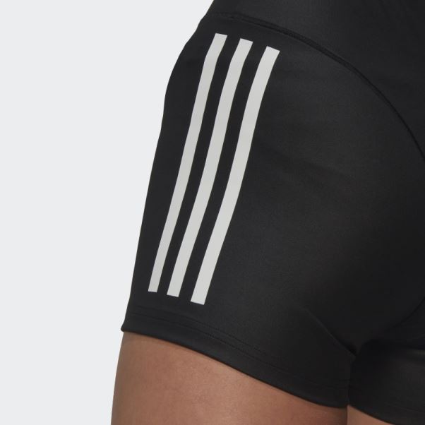 Leggings Courts Hyperglam 3 Bandes Adidas Noir