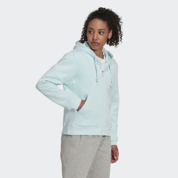 Sweat à Capuche Zippé En Polaire All Szn Bleu Adidas