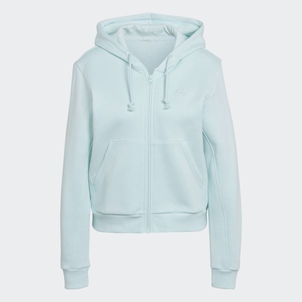 Sweat à Capuche Zippé En Polaire All Szn Bleu Adidas