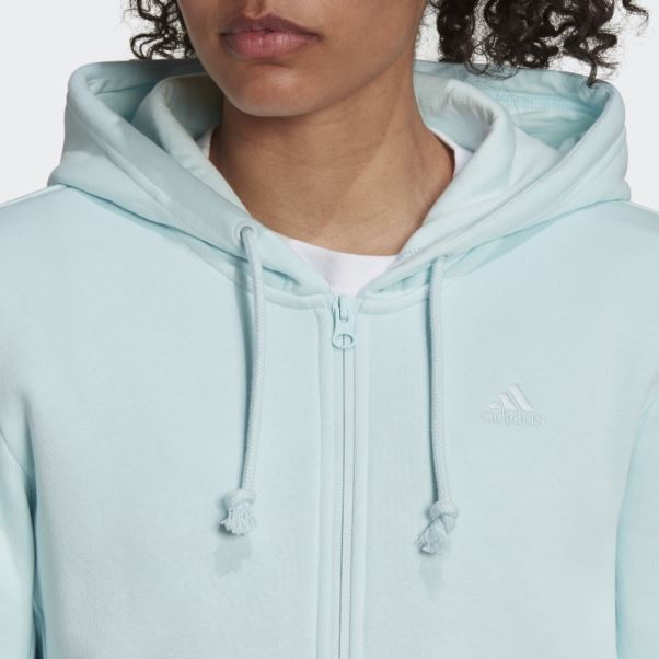 Sweat à Capuche Zippé En Polaire All Szn Bleu Adidas